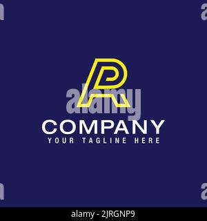 Anfangsbuchstabe Logo AR, RA, Logo Line Design Template Vektor Stock Vektor