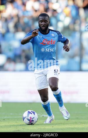 Napoli, Italien. 24. August 2022. Tanguy Ndombele von SSC Napoli beim Fußballfreundschaftsspiel zwischen SSC Napoli und SS Juve Stabia im Diego Armando Maradona Stadion in Napoli (Italien), 24.. August 2022. Foto Cesare Purini/Insidefoto Kredit: Insidefoto di andrea staccioli/Alamy Live News Stockfoto