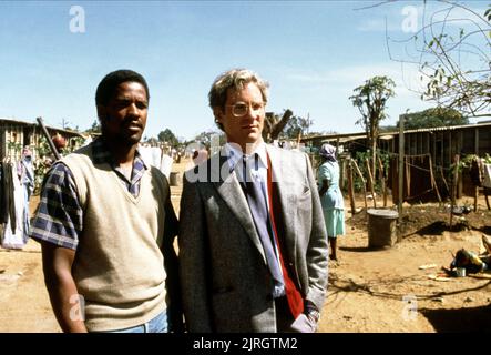 DENZEL WASHINGTON, Kevin Kline, CRY FREEDOM, 1987 Stockfoto