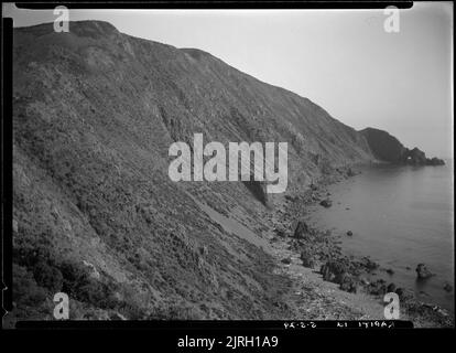 Besuch von Kapiti, Kapiti Island - 5. Mai 1929, 05. Mai 1929, von Leslie Adkin. Schenkung des Gutsbesitzes der Familie G. L. Adkin, 1964. Stockfoto