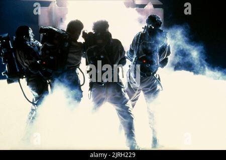 ERNIE HUDSON, Dan Aykroyd, Bill Murray, Harold Ramis, Ghostbusters, 1984 Stockfoto