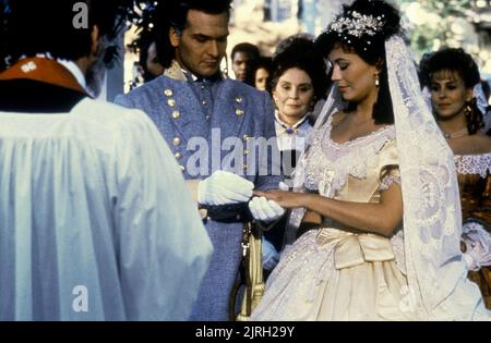 PATRICK SWAYZE, LESLEY-ANNE DOWN, NORTH AND SOUTH BUCH II, 1986 Stockfoto