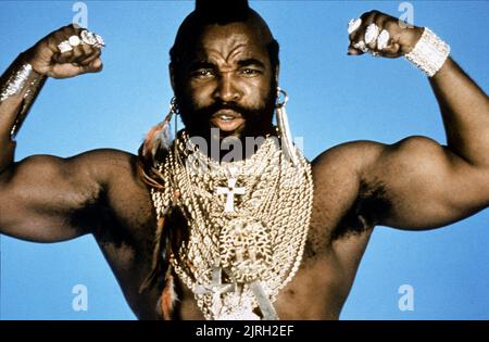 DIRK BENEDICT, Dwight Schultz, MR.T (LAWRENCE TUREAUD), George Peppard, das A-Team, 1984 Stockfoto