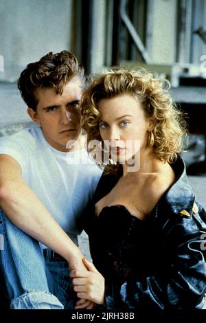 CHARLIE SCHLATTER, KYLIE MINOGUE, die DELINQUENTEN, 1989 Stockfoto