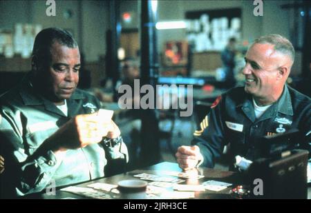 JAMES Earl Jones, James Caan, GÄRTEN VON STEIN, 1987 Stockfoto