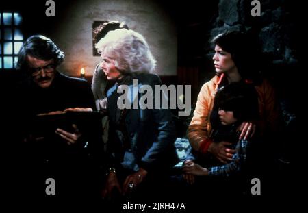 HAL HOLBROCK, Janet Leigh, Jamie Lee Curtis, TY MITCHELL, der Nebel, 1980 Stockfoto