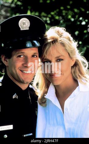 STEVE GUTTENBERG, SHAWN WEATHERLY, Police Academy 3: BACK IN TRAINING, 1986 Stockfoto