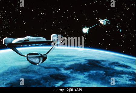 USS GRISSOM, KLINGONISCHEN BIRD OF PREY, Star Trek III: Auf der Suche nach Spock, 1984 Stockfoto