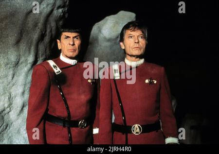 LEONARD NIMOY, DEFOREST KELLEY, Star Trek V: The Final Frontier, 1989 Stockfoto