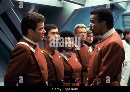 WILLIAM SHATNER, George Takei, Nichelle Nichols, ROBERT HOOKS, Star Trek III: Auf der Suche nach Spock, 1984 Stockfoto