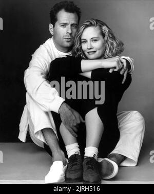 BRUCE WILLIS, Cybill Shepherd, Schwarzarbeit, 1985 Stockfoto