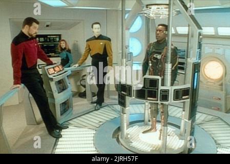 JONATHAN FRAKES, GATES MCFADDEN, Brent Spiner, LEVAR BURTON, STAR TREK: THE NEXT GENERATION, 1987 Stockfoto