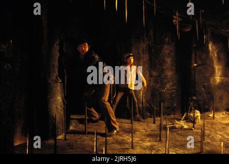 HARRISON Ford, JONATHAN KE QUAN, INDIANA JONES UND DER TEMPEL DES TODES, 1984 Stockfoto