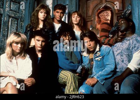 KNIGHT,HASSEL,THEISS,JONES,WILCOX,EASTMAN,ENGLUND,NEWKIRK,SAGOES, EIN ALPTRAUM AUF DER ELM STREET 4 : DER TRAUMMEISTER, 1988 Stockfoto