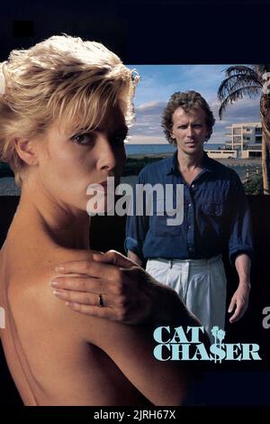 KELLY MCGILLIS, Peter Weller, Plakat, KATZE CHASER, 1989 Stockfoto