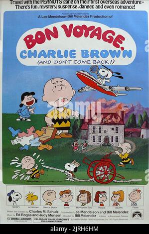 FILMPLAKAT, BON VOYAGE CHARLIE BROWN (UND NICHT WIEDERKOMMEN!!), 1980 Stockfoto