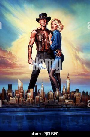 PAUL HOGAN, LINDA KOZLOWSKI, Plakat, CROCODILE DUNDEE II, 1988 Stockfoto