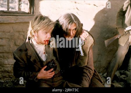 KIEFER SUTHERLAND, Lou Diamond Phillips, Young Guns, 1988 Stockfoto