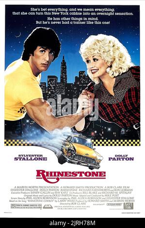 SYLVESTER STALLONE, Dolly Parton, Strass, 1984 Stockfoto