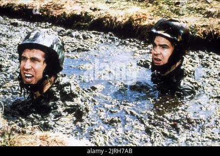 DAN AYKROYD, Chevy Chase, Spies Like Us, 1985 Stockfoto