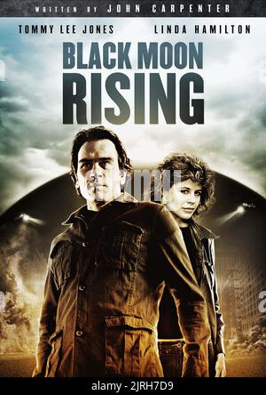 TOMMY LEE JONES, Linda Hamilton, Plakat, Black Moon Rising, 1986 Stockfoto