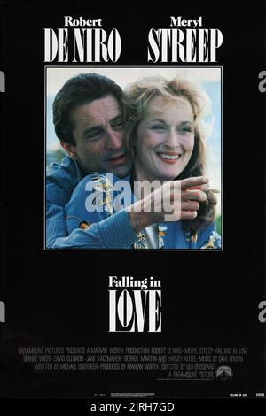 ROBERT DE NIRO, Meryl Streep, Plakat, FALLING IN LOVE, 1984 Stockfoto