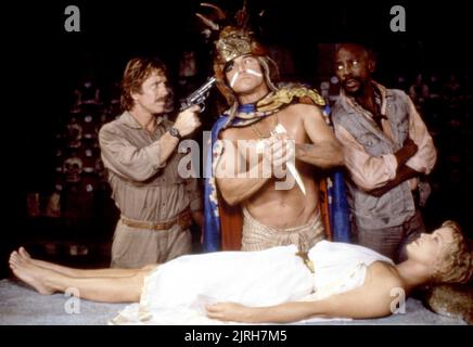 CHUCK NORRIS, SONNY LANDHAM, LOUIS GOSSETT JR., MELODY ANDERSON, FIREWALKER, 1986 Stockfoto