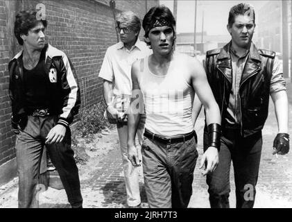 NICOLAS CAGE, VINCENT SPANO, Matt Dillon, CHRIS PENN, RUMBLE FISH, 1983 Stockfoto