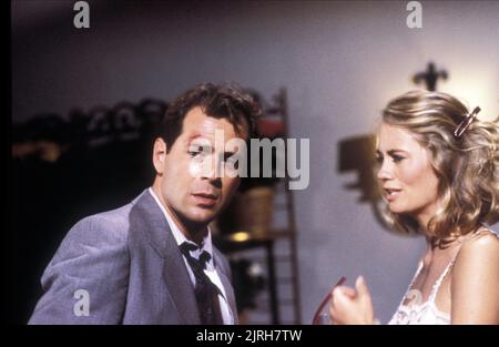 BRUCE WILLIS, Cybill Shepherd, Schwarzarbeit, 1985 Stockfoto