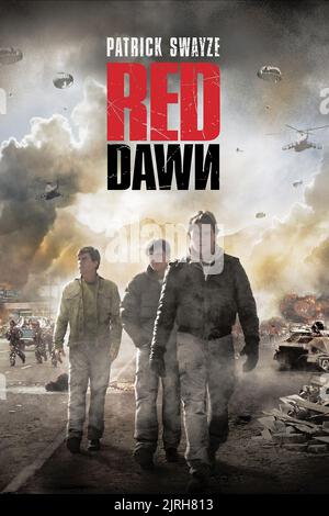 PATRICK SWAYZE POSTER, RED DAWN, 1984 Stockfoto