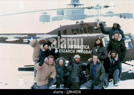 CARTER, DYSART, POLIS, HALLAHAN, MALONEY, MASUR, CLENNON, RUSSELL, WAITES, MOFFAT, DAVID, THE THING, 1982 Stockfoto