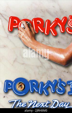 FILMPLAKAT, PORKY'S II: AM NÄCHSTEN TAG, 1983 Stockfoto