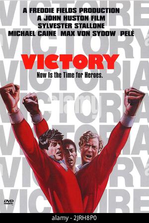 SYLVESTER STALLONE, PELE, MICHAEL CAINE FILMPLAKAT, VICTORY, 1981 Stockfoto