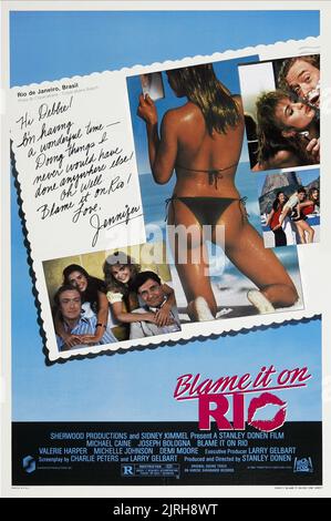 FILMPLAKAT, SCHULD AN RIO, 1984 Stockfoto