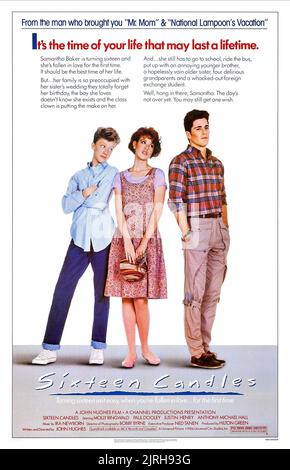 ANTHONY MICHAEL HALL, Molly Ringwald, MICHAEL SCHOEFFLING, 16 Kerzen, 1984 Stockfoto