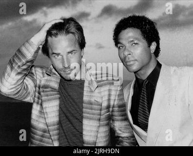 DON JOHNSON, PHILIP MICHAEL THOMAS, MIAMI VICE, 1984 Stockfoto