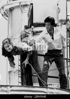 STEPHANIE ZIMBALIST, PIERCE BROSNAN, Remington Steele, 1982 Stockfoto