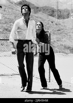 PIERCE BROSNAN, STEPHANIE ZIMBALIST, Remington Steele, 1982 Stockfoto