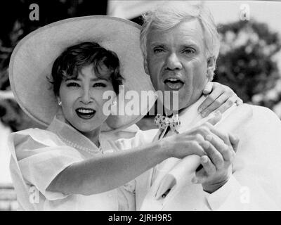 LISA EILBACHER, MALCOLM MCDOWELL, MONTE CARLO, 1986 Stockfoto