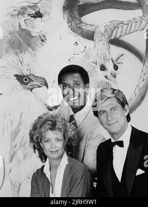 MELODY ANDERSON, MICHAEL D. ROBERTS, SIMON MACCORKINDALE, MANIMAL, 1983 Stockfoto