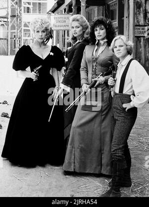 STELLA STEVENS, DONNA DIXON, TERRI GARBER, MELISSA MICHAELSEN, NO MAN'S LAND, 1984 Stockfoto