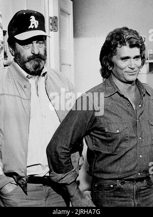 VICTOR FRENCH, Michael Landon, HIGHWAY ZUM HIMMEL, 1984 Stockfoto