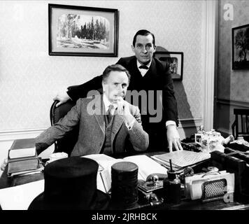 JEREMY BRETT, EDWARD HARDWICKE, DIE RÜCKKEHR DES SHERLOCK HOLMES, 1986 Stockfoto