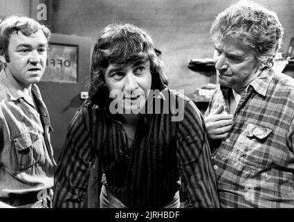 GRAHAM HABERFIELD, NEVILLE BUSWELL, PETER ADAMSON, Coronation Street, 1980 Stockfoto