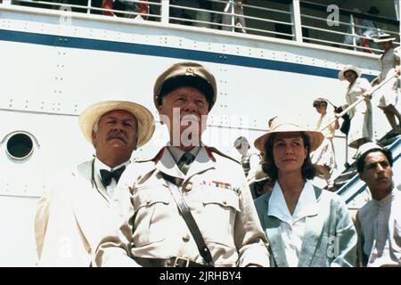 PETER USTINOV, John Gielgud, JENNY SEAGROVE, VERABREDUNG MIT DEM TOD, 1988 Stockfoto