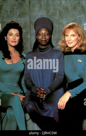 MARINA SIRTIS, Whoopi Goldberg, GATES MCFADDEN, STAR TREK: THE NEXT GENERATION, 1987 Stockfoto