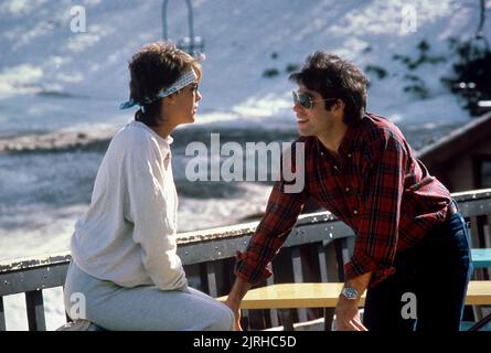 JAMIE LEE CURTIS, John Travolta, perfekte, 1985 Stockfoto