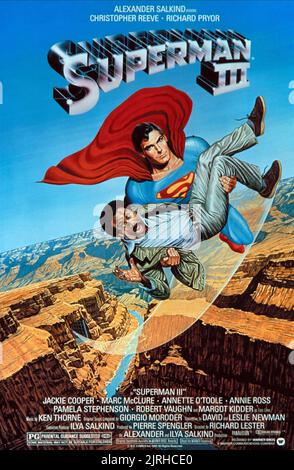 RICHARD PRYOR, Christopher Reeve, SUPERMAN III, 1983 Stockfoto