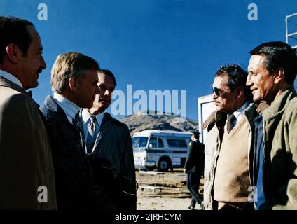 DAVID SHEINER, MALCOLM MCDOWELL, WARREN OATES, Roy Scheider, BLUE THUNDER, 1983 Stockfoto