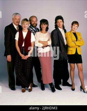 JOSEPH MAHER, HOLLY FULGER, Jamie Lee Curtis, Richard Lewis, ANN MAGNUSON, ABER ALLES ANDERE ALS LIEBE, 1989 Stockfoto